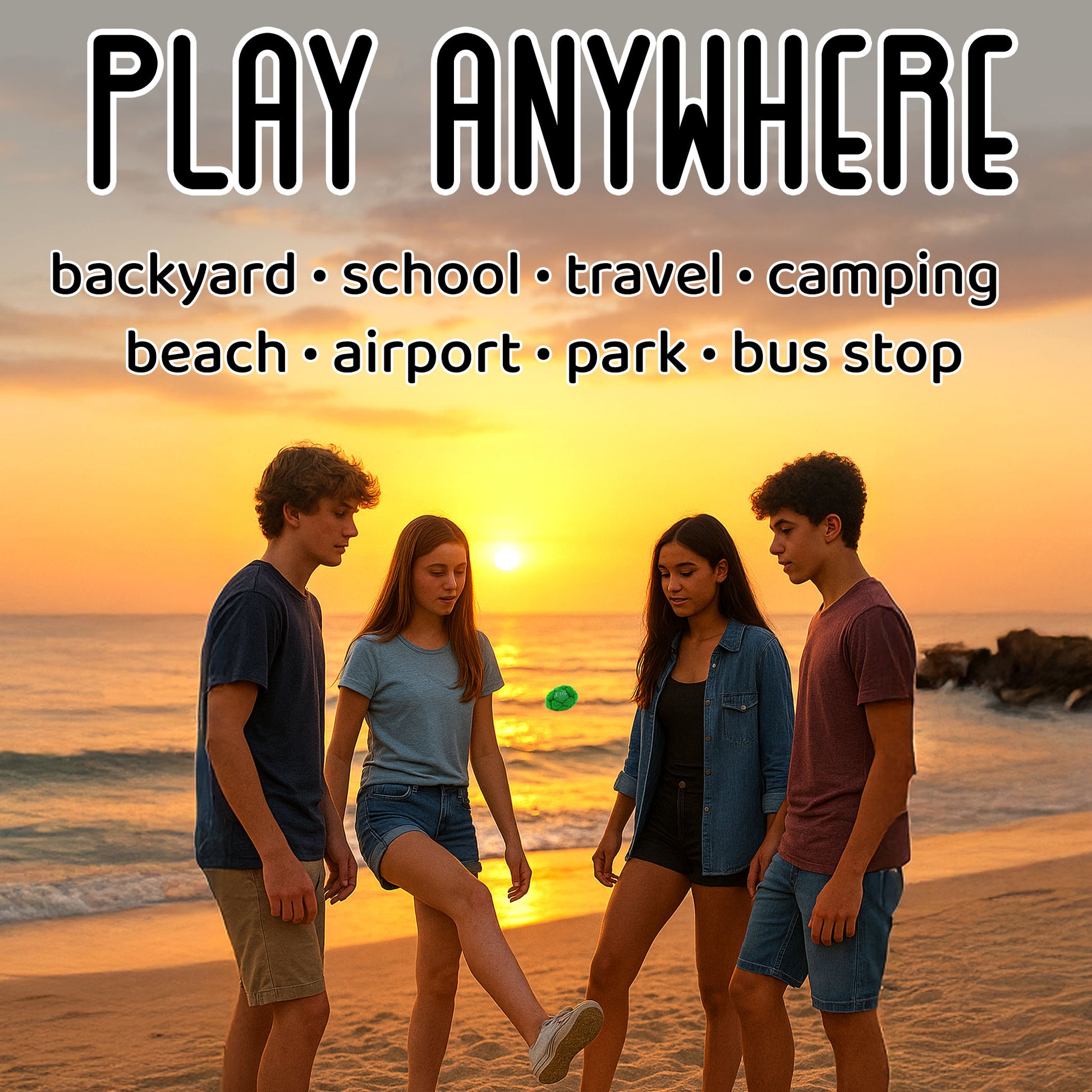 Red/White 32 Panel Premium Suede Footbag