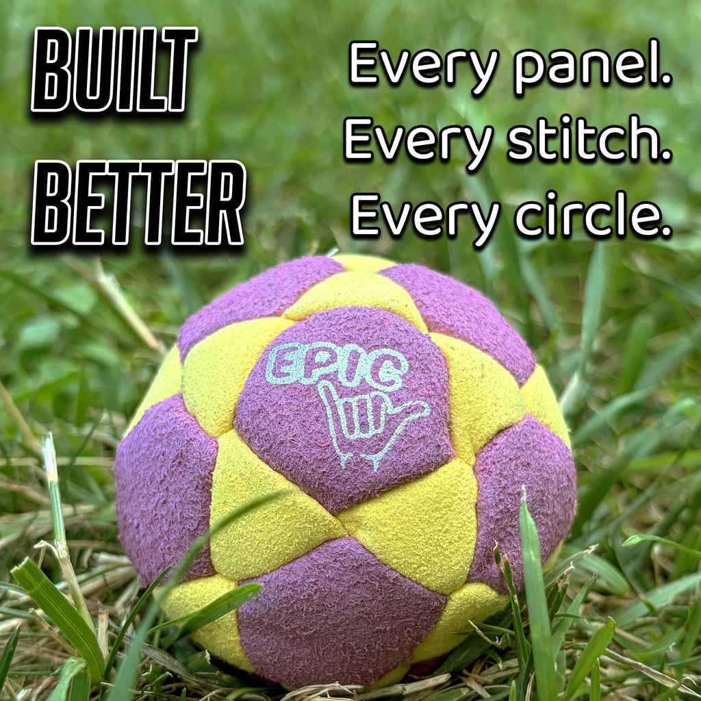 Radioactive 32 Panel Premium Suede Footbag