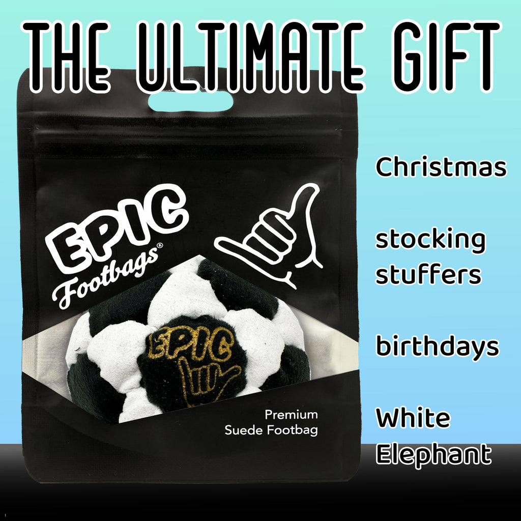 Salt n' Peppa 32 Panel Premium Suede Footbag