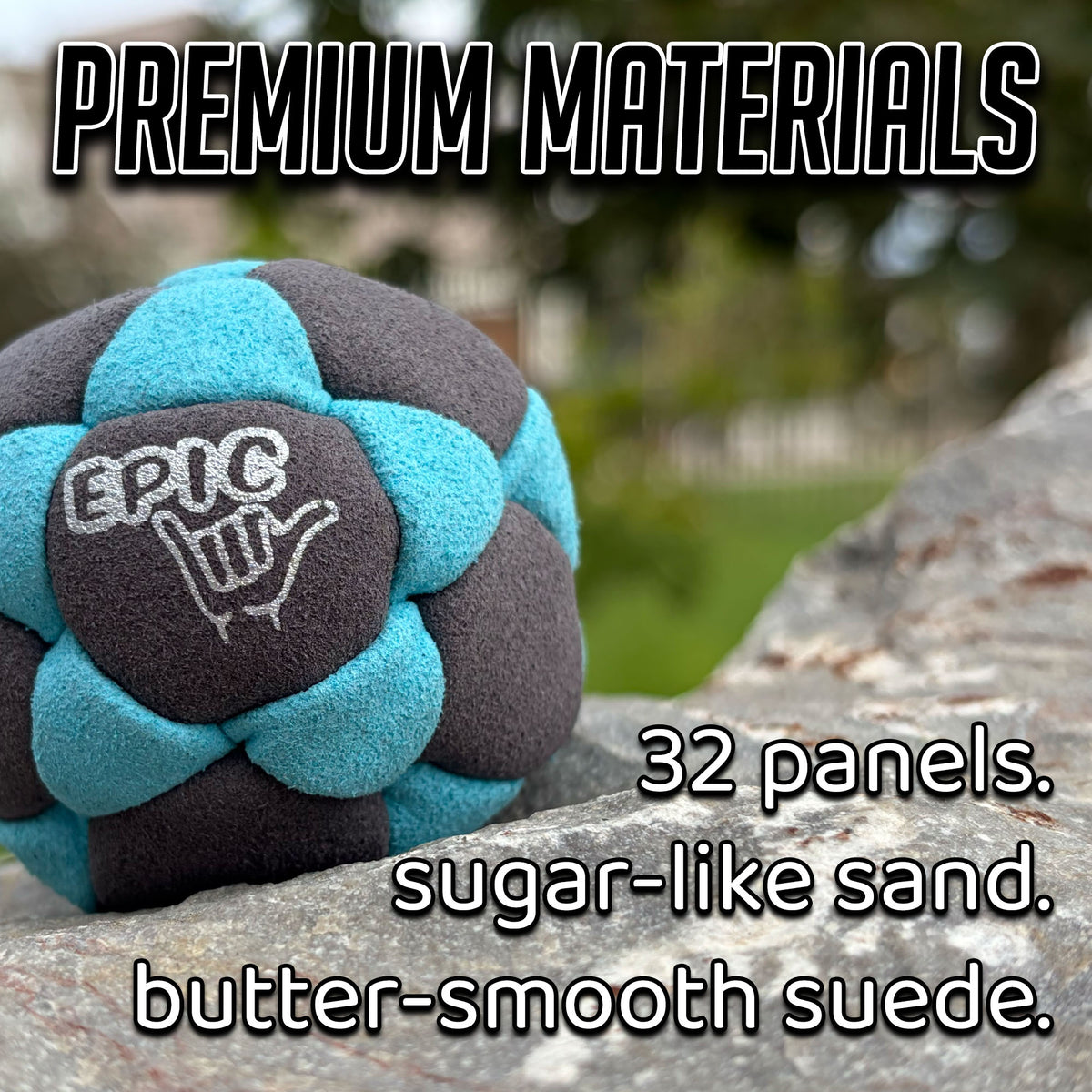 Tidal Storm 32 Panel Premium Suede Footbag